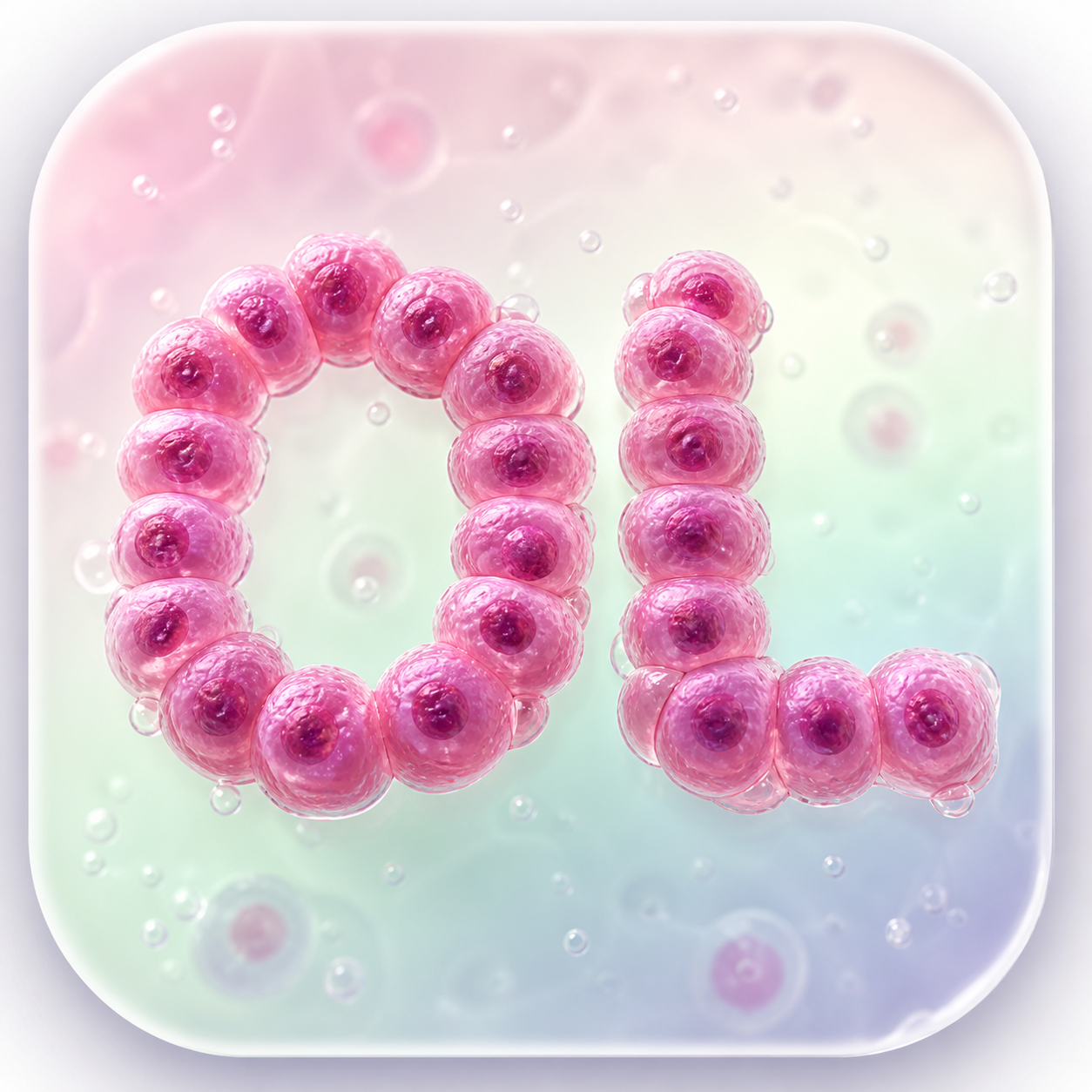 OncoLive icon showing 3D cells forming the initials OL