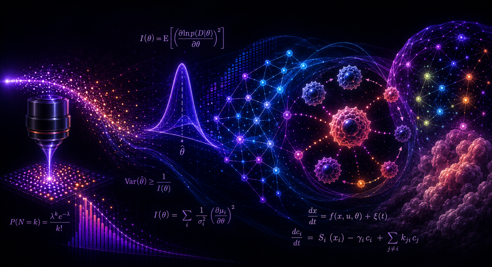 Computational modelling, imaging, and biological network concept